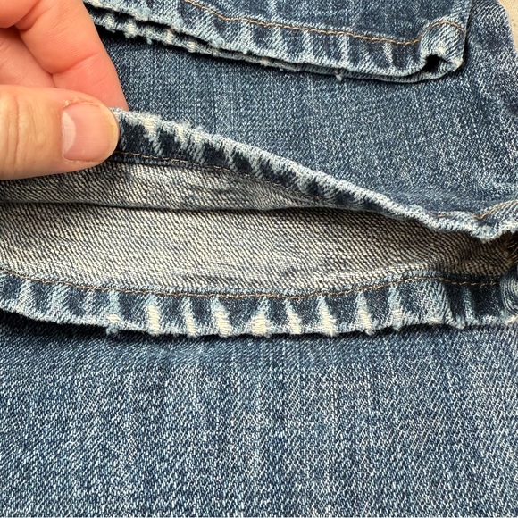 Levis Jeans 501 Straight Button Fly Blue Jeans - Picture 5 of 16